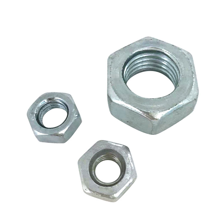 Thép carbon DIN 934 Hex Nut mạ kẽm